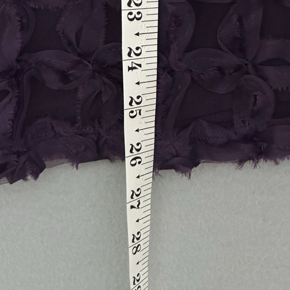 Cato Collection Women Top Plus 14/16W Purple Chiffon Ribbon Tie Whimsigoth Fairy - Picture 8 of 11